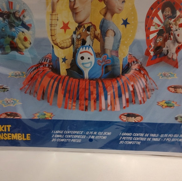 Toy Story 4 Table Decorating Kit 3 Centerpieces 20pc Confetti Party Decor Set - Picture 2 of 4